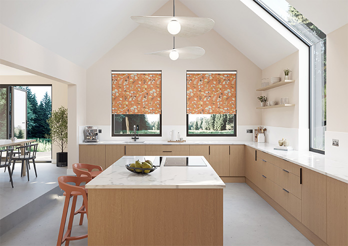 Eucalyptus, Orange Fizz - Roller Blind - Image 8